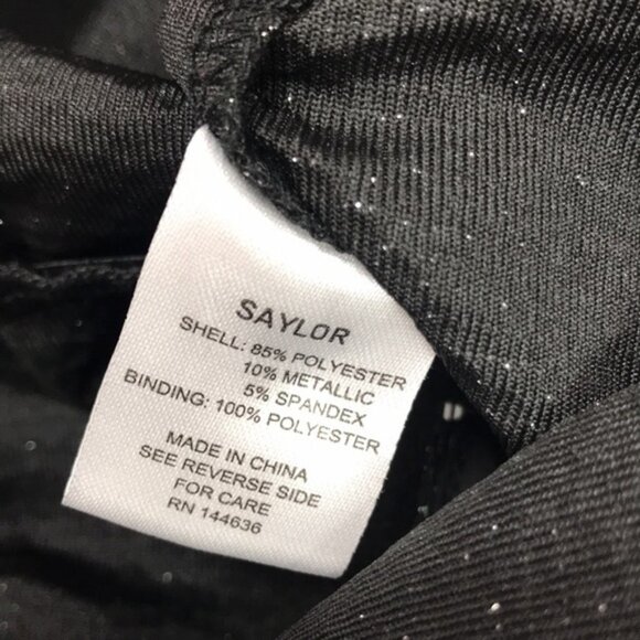 SAYLOR Roslynn Sequin Cross Front High/Low Dress - Picture 7 of 7